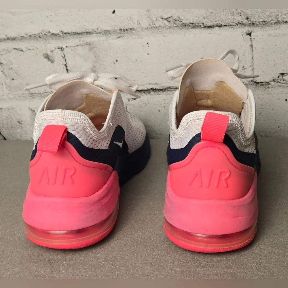 Nike Air Max 270 GS White Yellow Pink Sneakers Women’s 8.5 - Picture 4 of 12